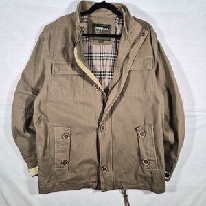 Jeep Mack Utility Jacket Men's XXXL (Fits Like US Large/XL) Plaid‎ Lined